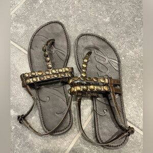 Roxy Strappy Flat Sandals